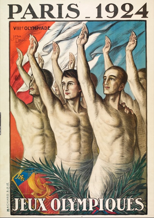 1924 - outro cartaz dos jogos de Paris.