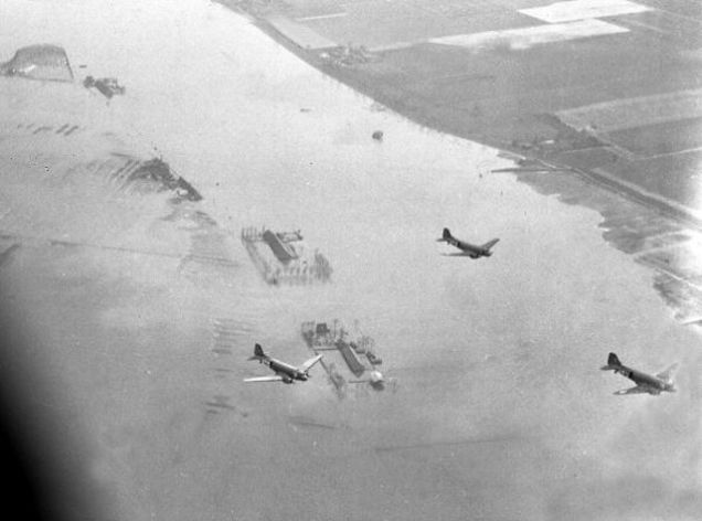 Inundação provocada por alemães na Holanda, 1944